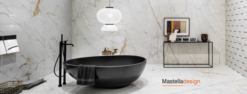 A Unique Look for a Luxury Bath