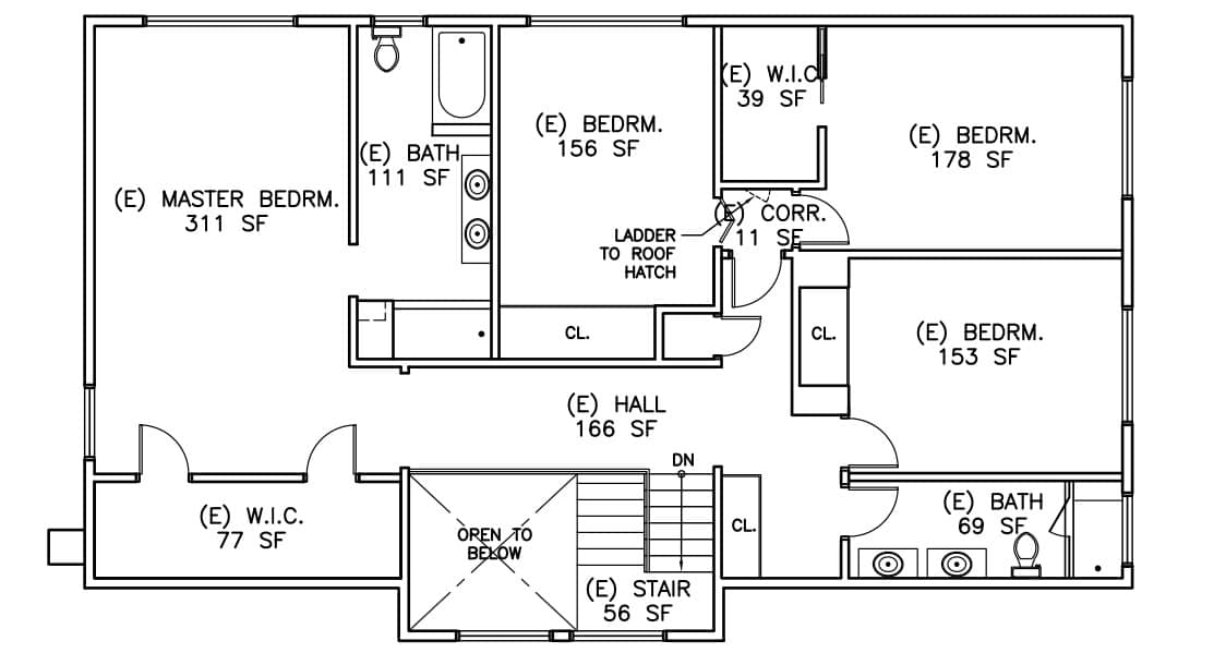 2460 Achiles Drive Floor Plan 2nd Floor